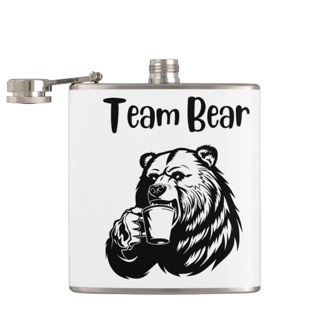 Team Bear Flask (Opened)