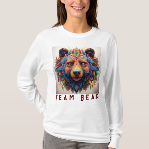 Team Bear watercolor T_Shirt