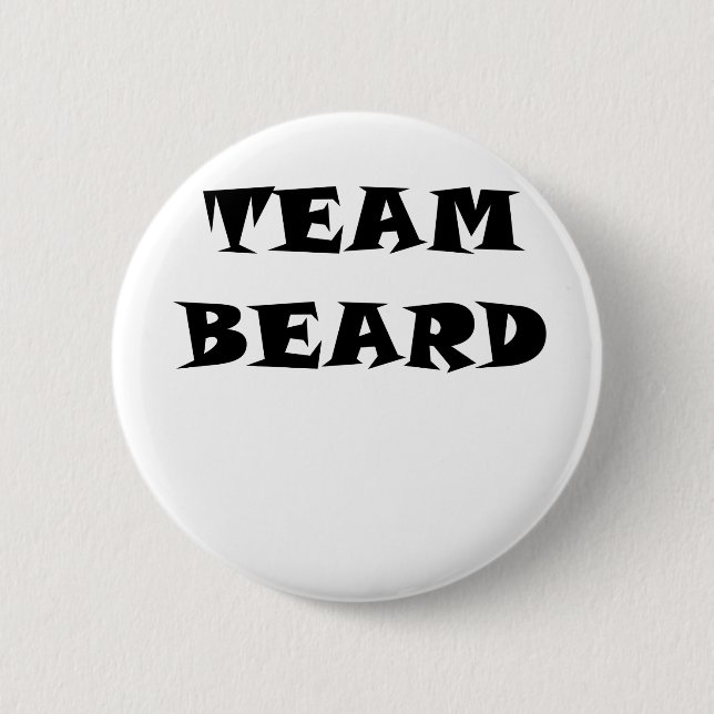 Team Beard Pinback Button (Front)