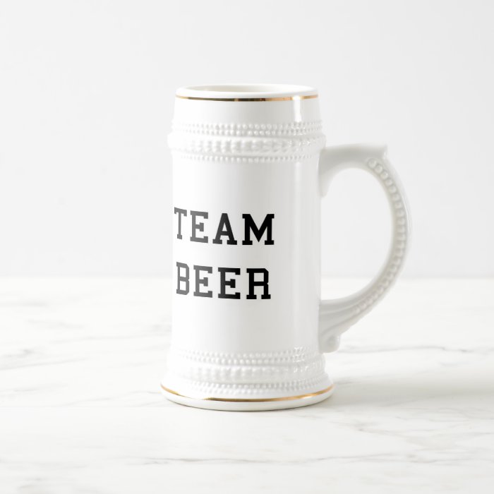 Team Beer   Any Team Colors Mug