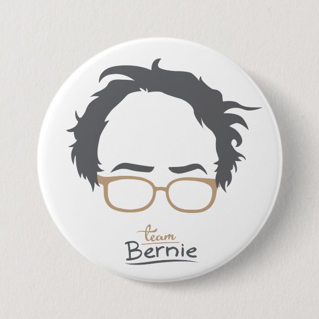Team Bernie - Bernie Sanders for President Pinback Button (Front)