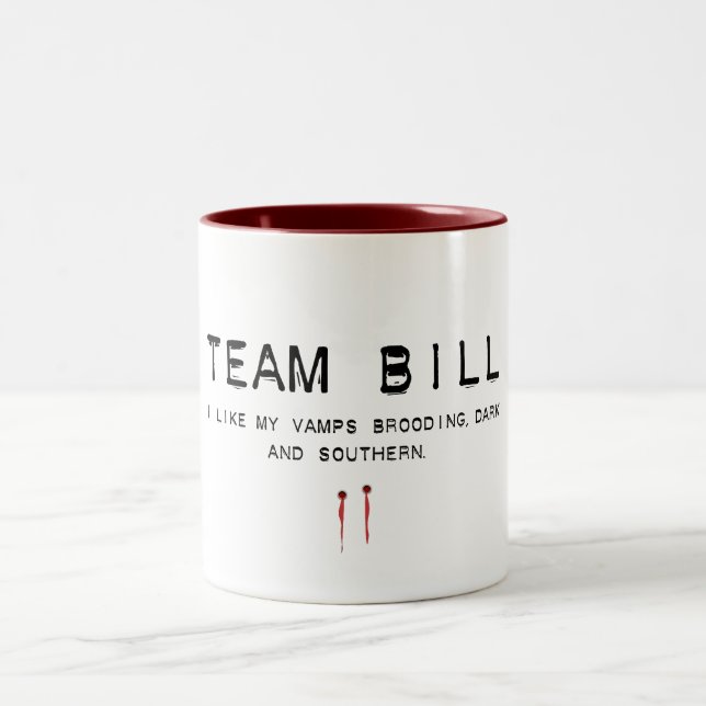 team bill Two-Tone coffee mug (Center)