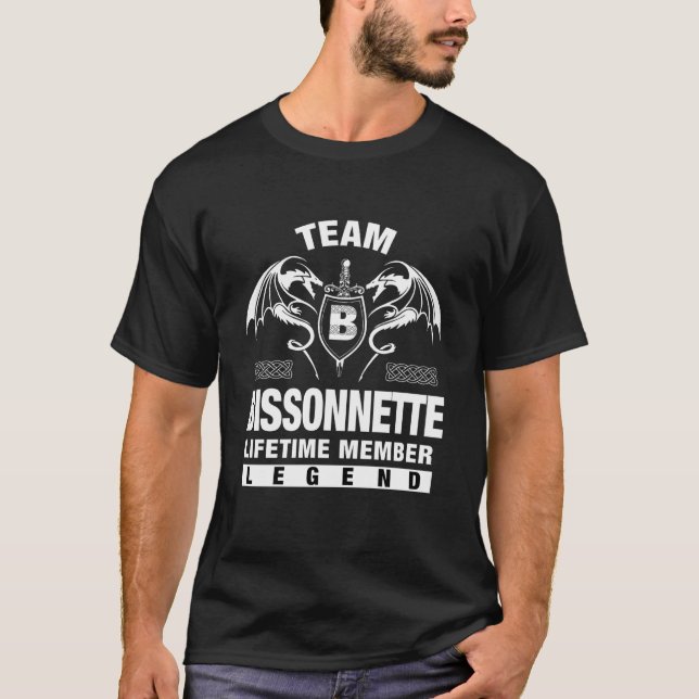 Team BISSONNETTE - Lifetime Member Gifts T-Shirt (Front)