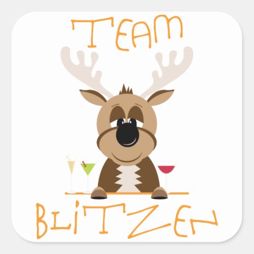 Team Blitzen Square Sticker