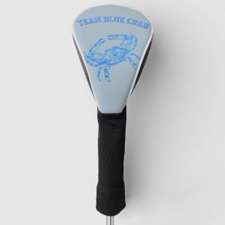 team  blue crab golf head cover