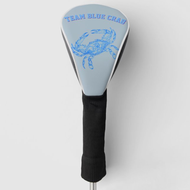 team  blue crab golf head cover (Front)