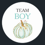 TEAM BLUE Gender Reveal Baby Shower Game Labels<br><div class="desc">TEAM BLUE Gender Reveal Baby Shower Game Labels</div>