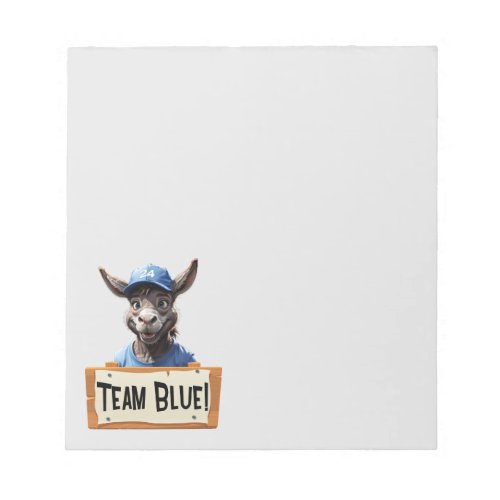 Team Blue _ Vote Democrat Notepad