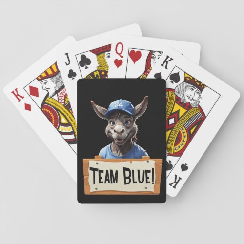 Team Blue _ Vote Democrat Playing Cards