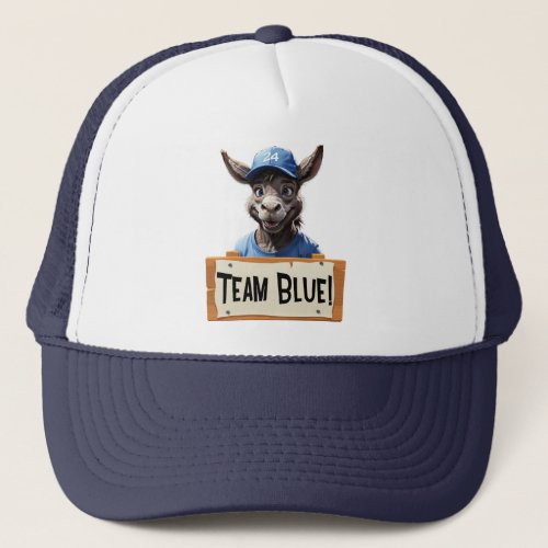 Team Blue _ Vote Democrat Trucker Hat