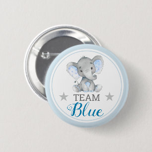 Team Blue Vote Gender Reveal Baby Shower Sprinkle Button