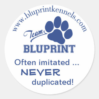 Team BluPrint Sticker: Often Imitated Never Dup... Classic Round Sticker