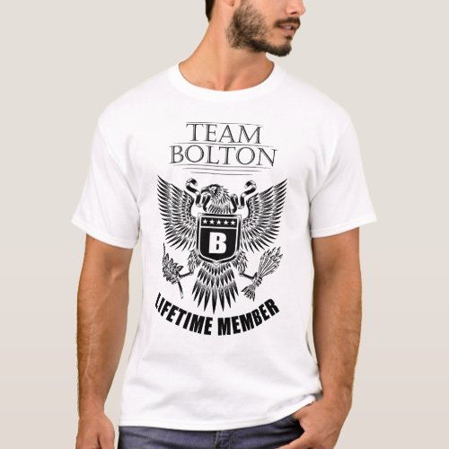 Team Bolton Lifetime member T_Shirt