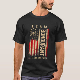 Team BONDURANT Lifetime Member American Flag T-Shirt