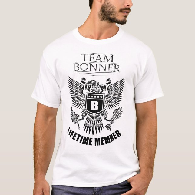 Team Bonner Lifetime member T-Shirt (Front)