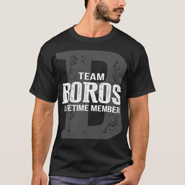 Team BOROS Lifetime Member T-Shirt (Front)