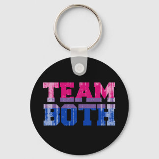 Team Both distressed.png Keychain