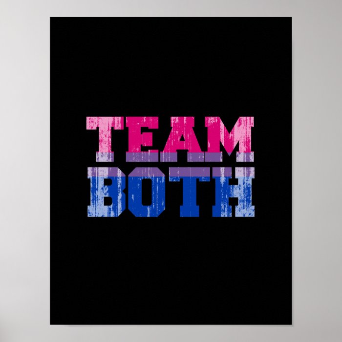 Team Both distressed.png Print