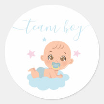 Team Boy, Baby Boy Blue Gender Reveal