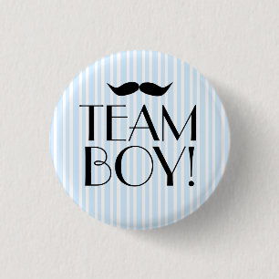 Team Boy-Baby Shower Pinback Button