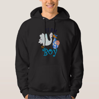 Team Boy Bird Gender Reveal Party Men Women Parent Hoodie