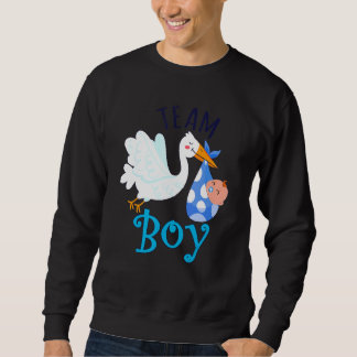 Team Boy Bird Gender Reveal Party Men Women Parent Sweatshirt