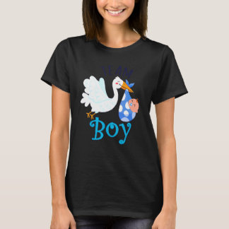Team Boy Bird Gender Reveal Party Men Women Parent T-Shirt