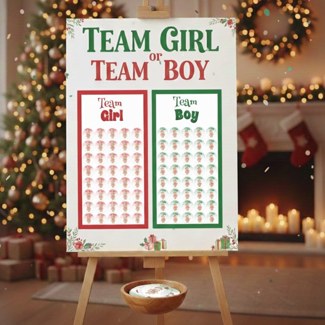 team boy: christmas gender reveal stickers (Creator Uploaded)