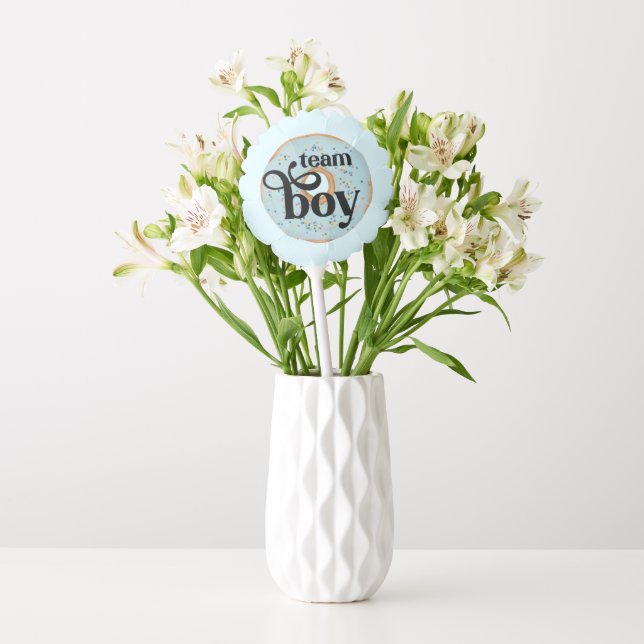 Team Boy Donut Gender Sticker Balloon (Vase)