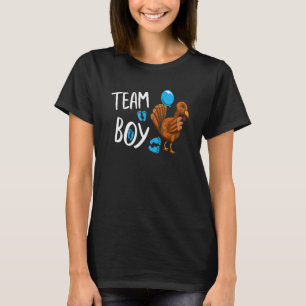 Team Boy Gender Reveal Baby Shower Announcement Tu T-Shirt