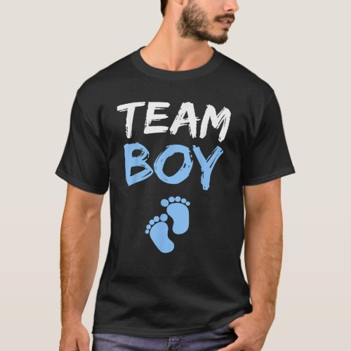 Team Boy Gender Reveal Baby Shower  T-Shirt