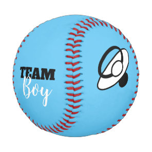 Team Boy Gender Reveal Baseball
