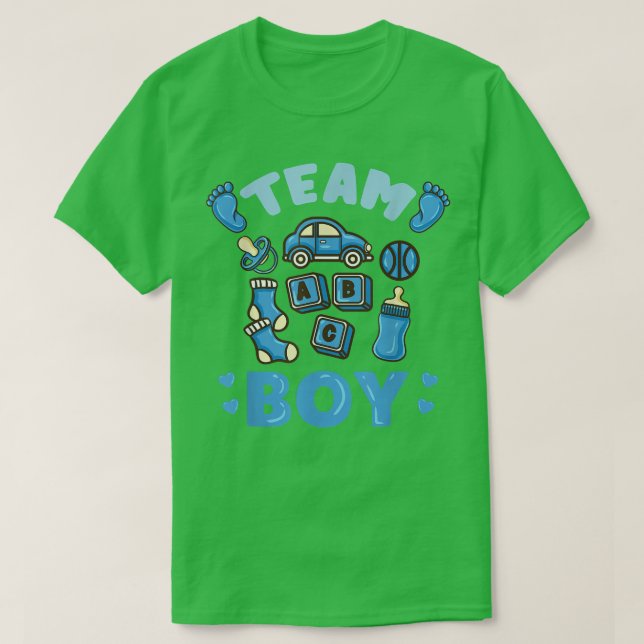 Team Boy Gender Reveal Boy 663 T-Shirt (Design Front)