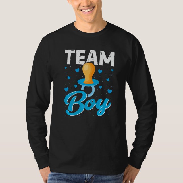 Team Boy Gender Reveal Party  Gender Reveal Baby S T-Shirt (Front)