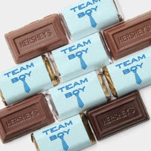 Team Boy Gender Reveal Party  Hershey's Miniatures