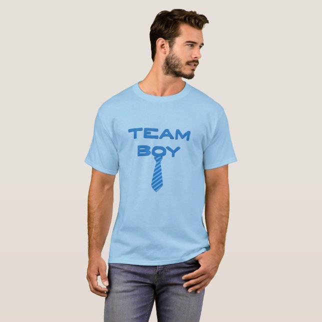 Team Boy Gender Reveal Shirt (Front Full)