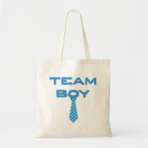 Team Boy Gender Reveal Tote Bag