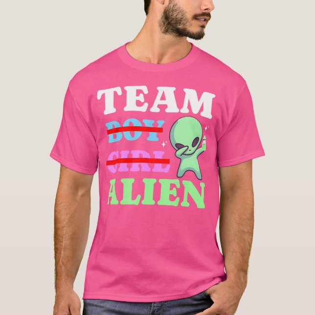 Team Boy Girl Alien Ufos Gender Neutral Gender Rev T-Shirt (Front)