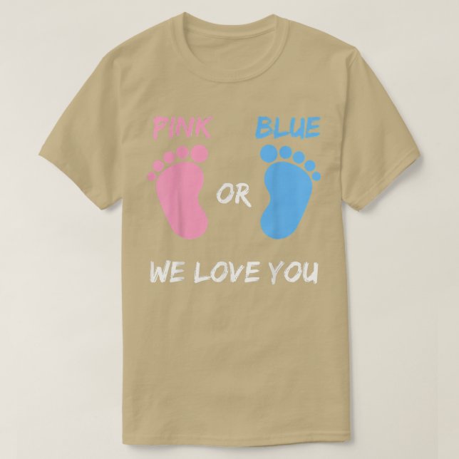 Team Boy Girl Gender Reveal Gift  T-Shirt (Design Front)