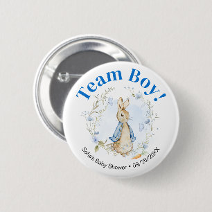 Team Boy Peter Rabbit Button