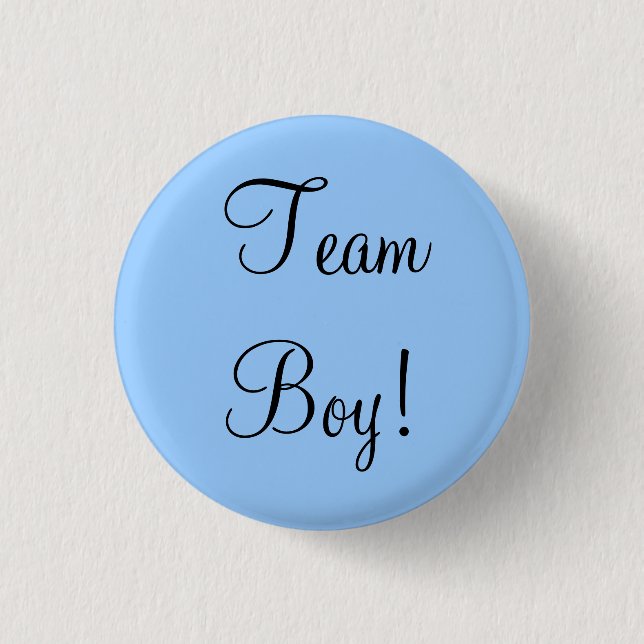 Team Boy Pinback Button (Front)
