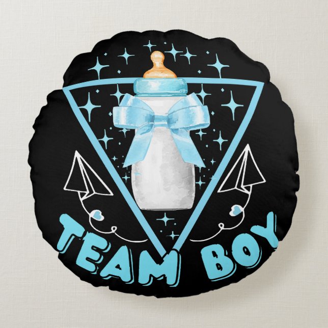 Team Boy Round Pillow (Front)