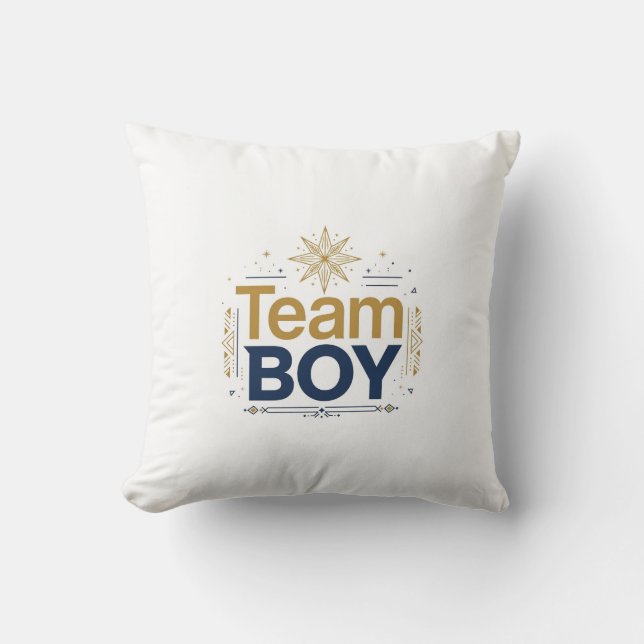 Team Boy Throw Pillow (Front)