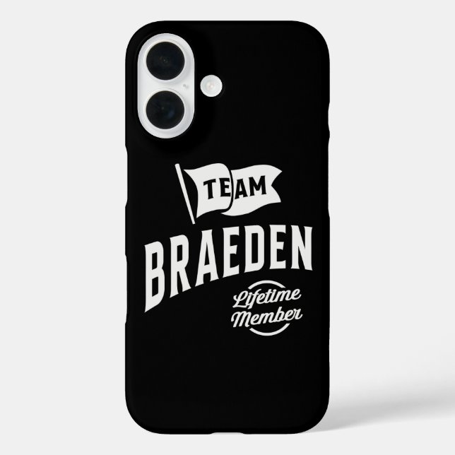 Team Braeden Lifetime Member Case-Mate iPhone Case (Back)