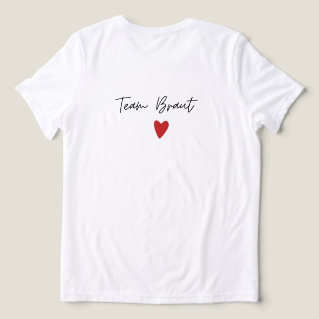 Team Braut v Traubeggin Tri-Blend Shirt (Design Back)