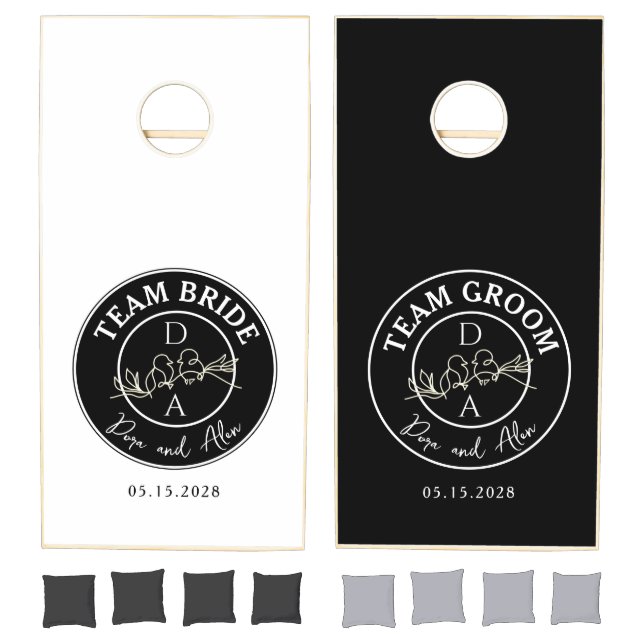 Team Bride and Groom Cornhole Set (Set)