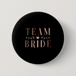Team Bride Bachelor Bridal Shower Wedding Party Sq Button