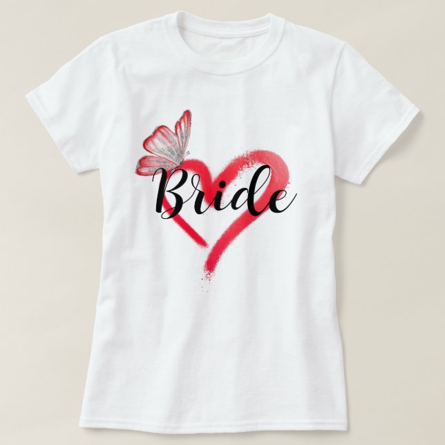 Team Bride Bachelorette Party T-Shirt (Design Front)