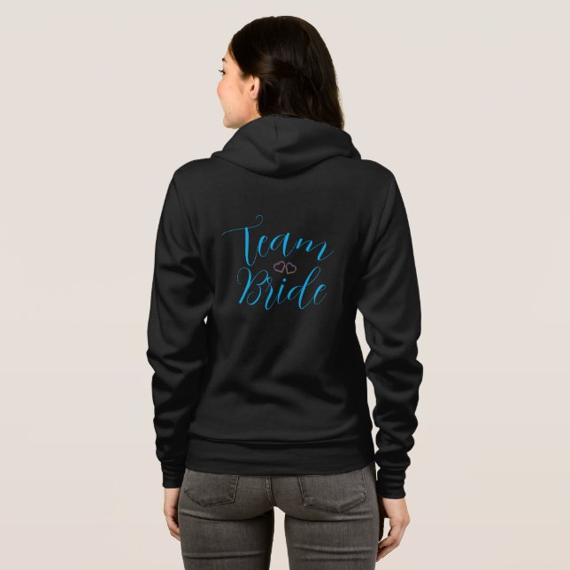 team bride Bachelorette Party T-Shirt Hoodie (Back Full)