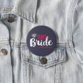 Team Bride Bachelorette Party Wedding Button (In Situ)